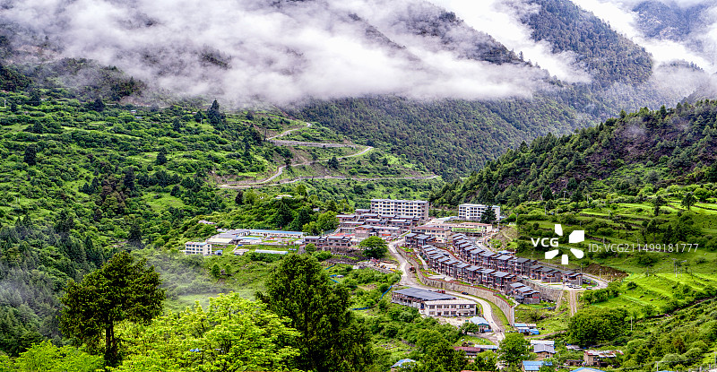 勒布沟门巴新村图片素材