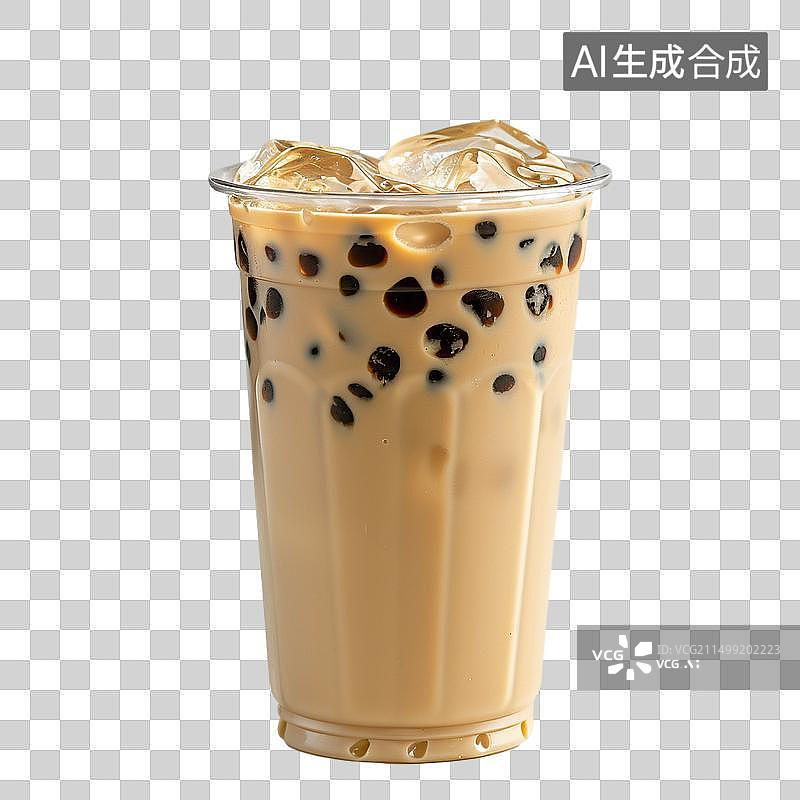 【AI数字艺术】珍珠奶茶PNG设计元素图片素材