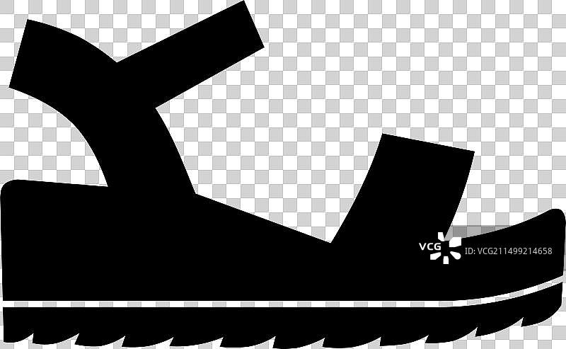 坡跟鞋图片素材