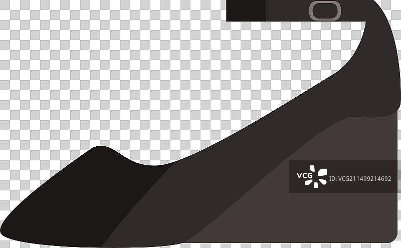 坡跟鞋图片素材