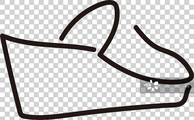 坡跟鞋图片素材