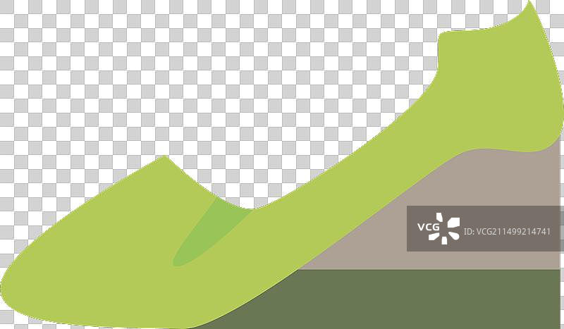 坡跟鞋图片素材