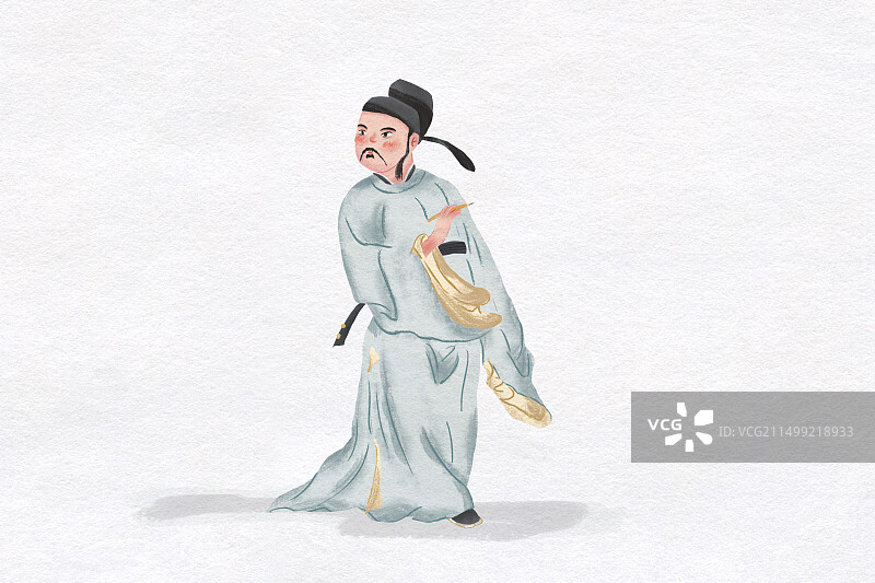 诗人白居易图片素材