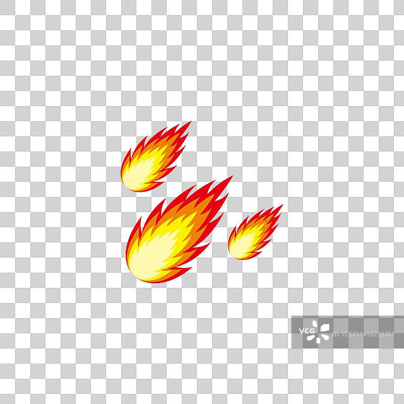 三个流星简约Logo符号图片素材