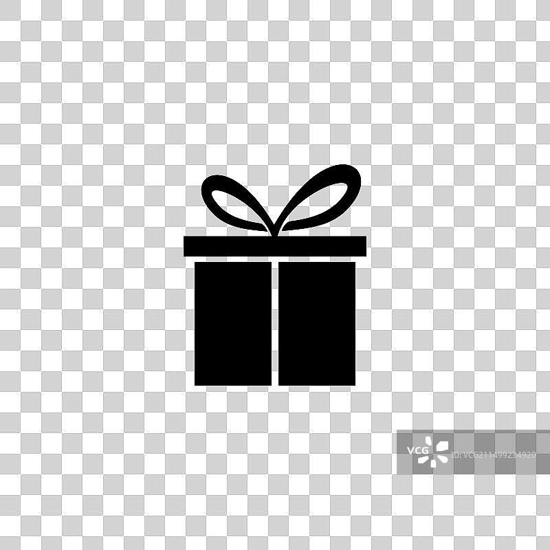 简约礼品盒logo符号图片素材