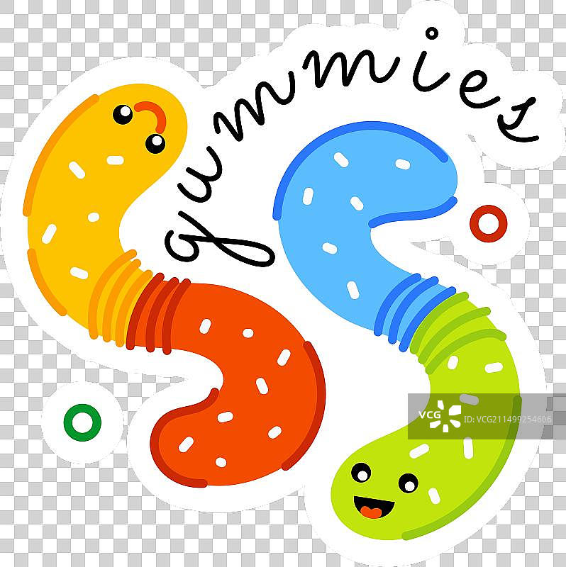 橡皮糖虫子图片素材