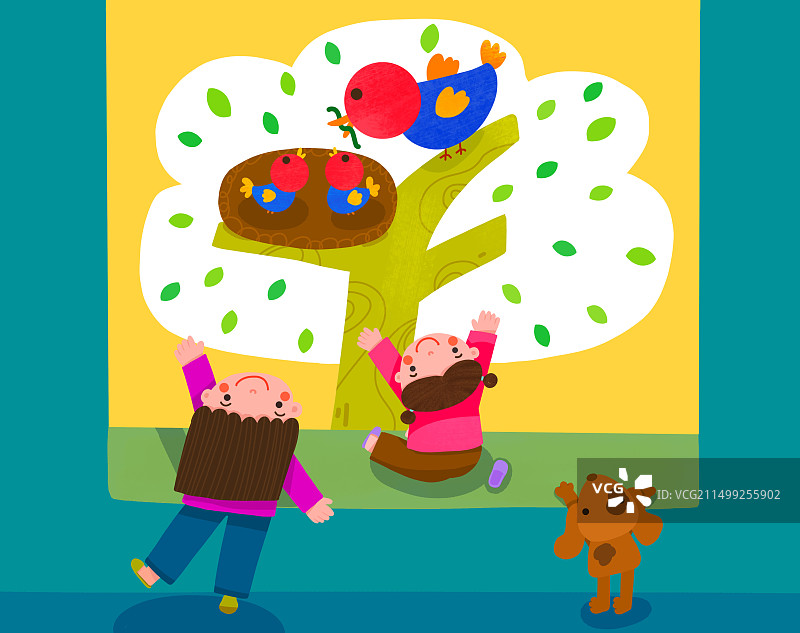 窗外趣事图片素材