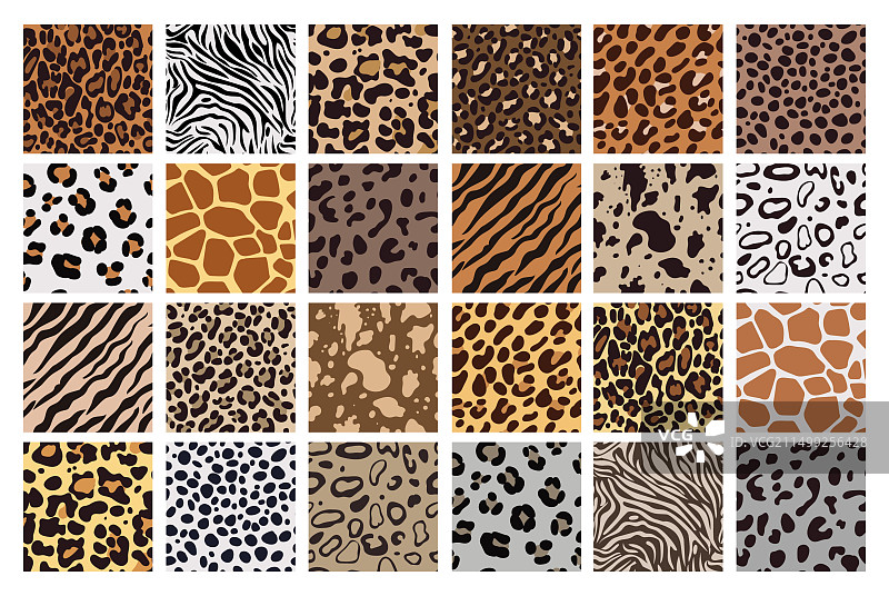 动物图案之非洲野生动物纹理：虎皮纹图片素材