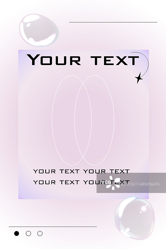 透明逼真的肥皂泡海报图片素材