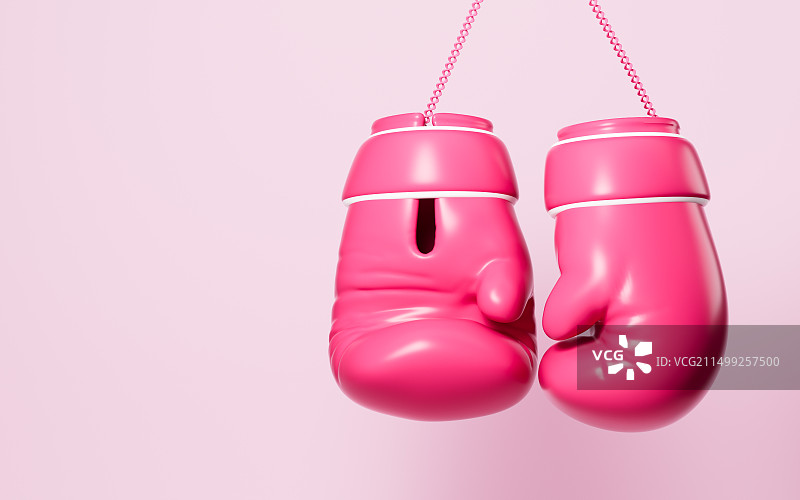 卡通拳击手套模型3D渲染图片素材