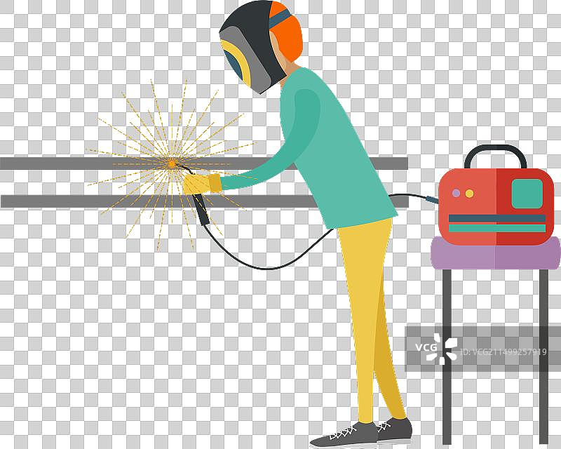 焊接管道工人图标图片素材