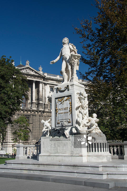 奥地利维也纳莫扎特雕像图片素材