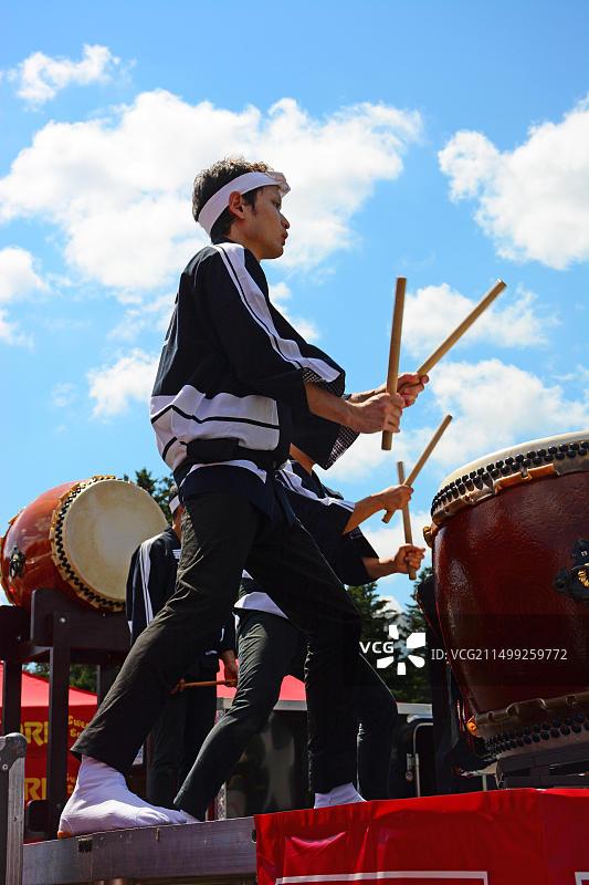 日本鼓乐表演图片素材