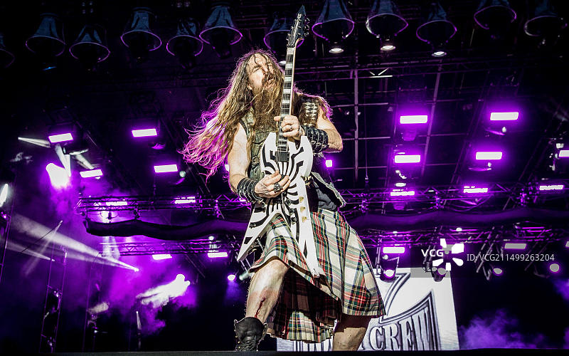 扎克·怀尔德在2022年与黑色标签协会现场演出图片素材