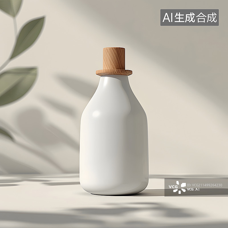 【AI数字艺术】简约之美的环保瓶图片素材