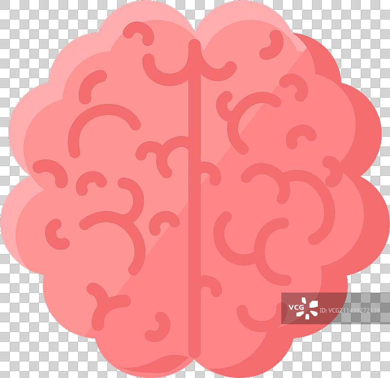 人脑俯视图图标图片素材