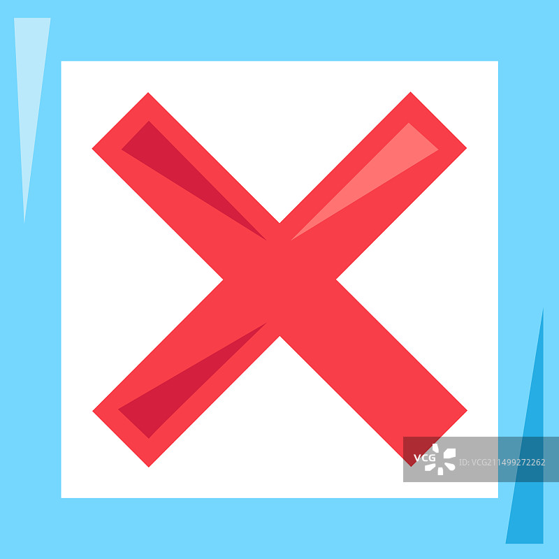 问卷调查表中被划掉的单元格负片图标图片素材