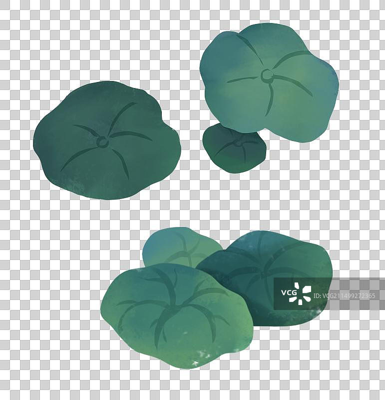 夏天节气插画植物草丛图片素材