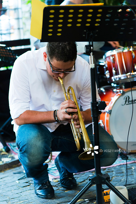 2013年乌丁爵士音乐节上的弗朗切斯科·米努埃托四重奏图片素材