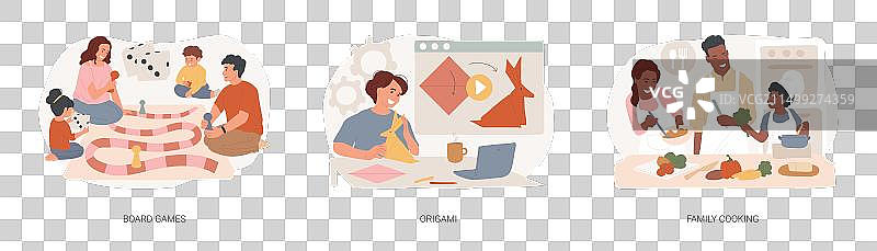 社交隔离自由时光概念图片素材