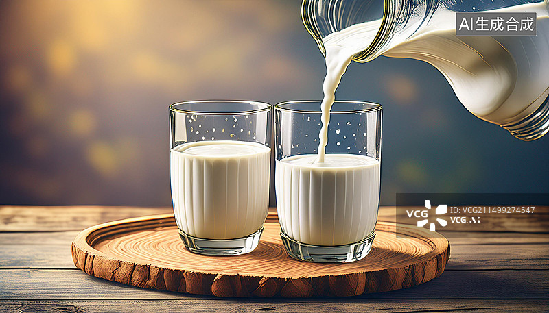 【AI数字艺术】早餐牛奶图片素材