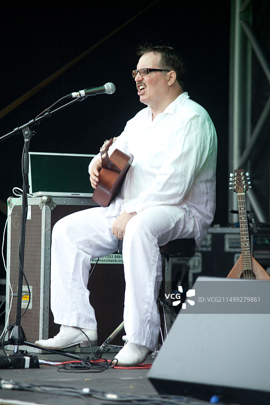 JC Carroll在2009年Greenman音乐节演出，Glanusk公园，Brecon，威尔士图片素材