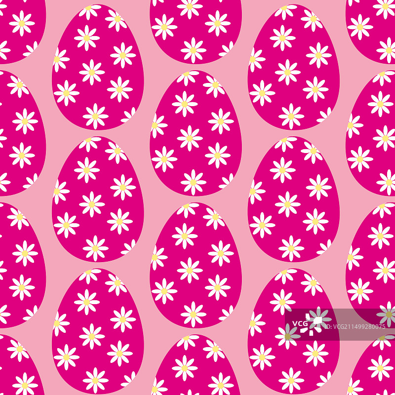 复活节彩蛋简约无缝图案图片素材