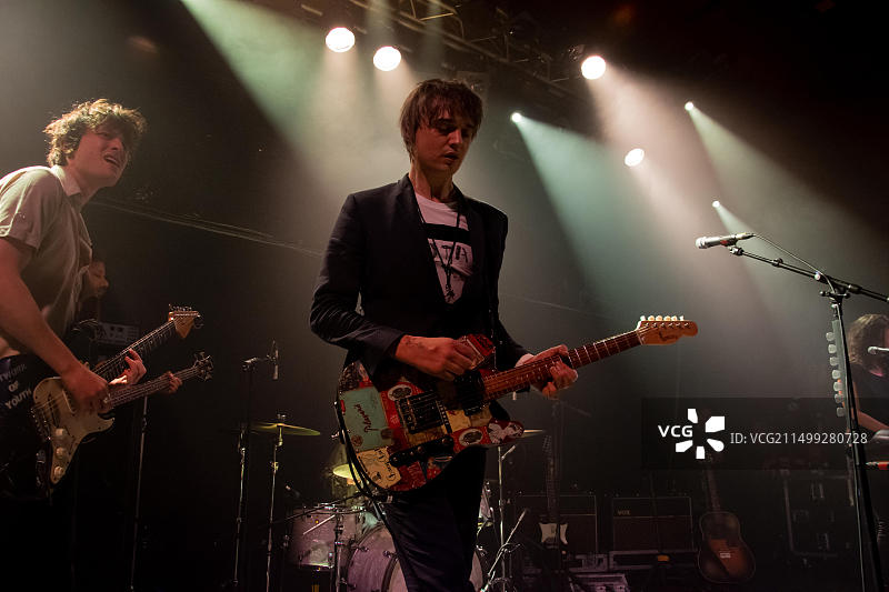 Pete Doherty & The Puta Madres乐队2019年格拉斯哥QMU演出图片素材
