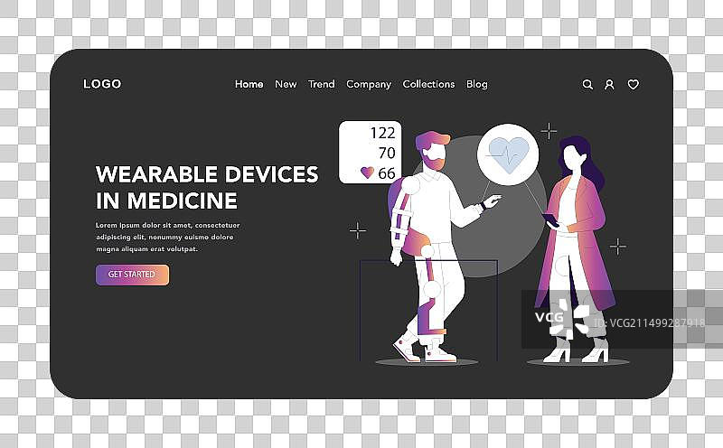 可穿戴技术概念图片素材