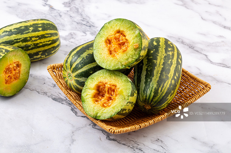 羊角蜜,博洋,甜瓜,博洋9号,博洋九号,香瓜,博洋蜜脆甜瓜,图片素材