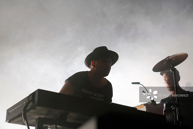 西班牙巴塞罗那声呐音乐节上Trentemoller的现场表演图片素材