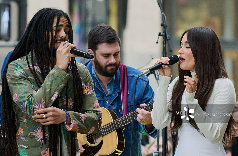 美国纽约：凯西·马斯格雷夫在NBC“今日”秀演唱会上与Skip Marley同台演出图片素材