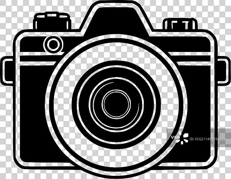 高品质相机Logo设计，适用于T恤图片素材