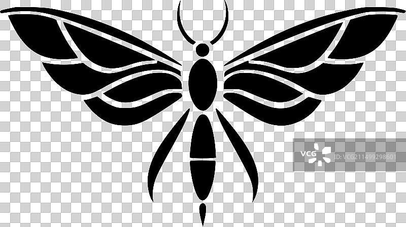 飞蝇 - 极简剪影图片素材