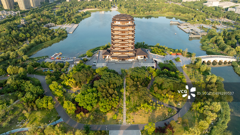 淄博海岱楼图片素材