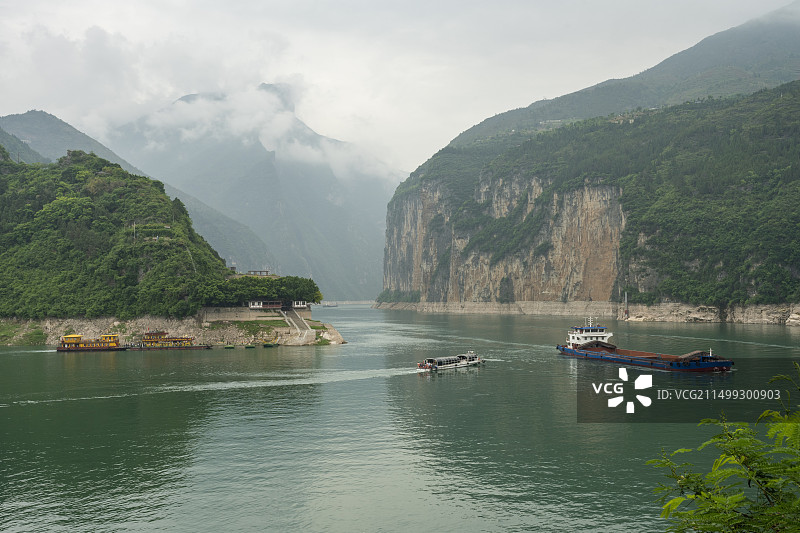 长江三峡夔门图片素材