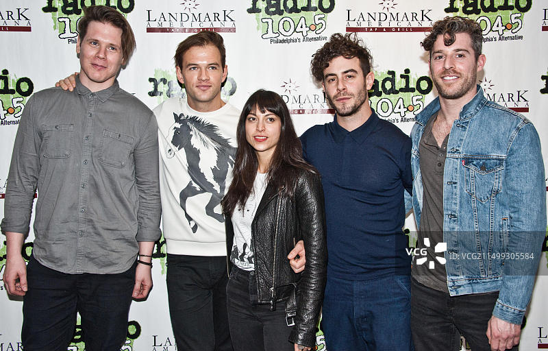 美国宾夕法尼亚州巴拉辛韦德，2016年2月19日。圣卢西亚参观104.5广播电台表演剧院图片素材