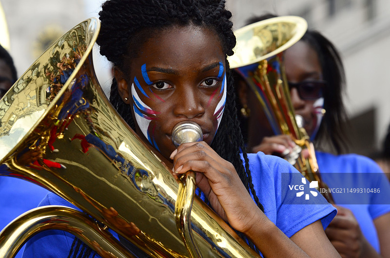 2012年伦敦奥运会英国队巡游图片素材