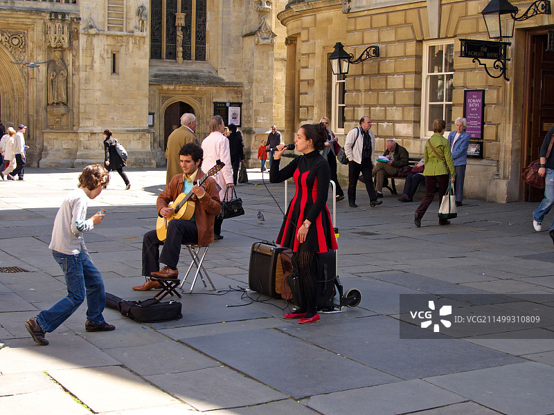 英国英格兰萨默塞特郡巴斯图片素材