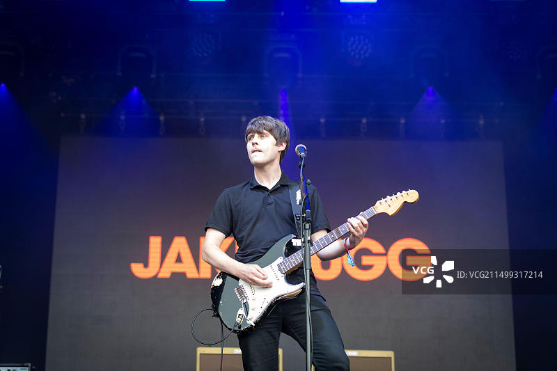 英国赫特福德郡，2021年斯丹顿音乐节上的杰克·巴格图片素材