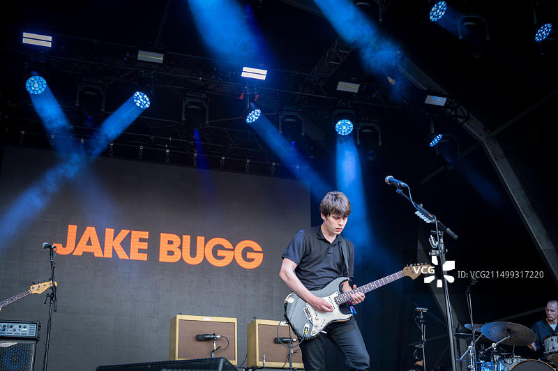 英国赫特福德郡，2021年斯丹顿音乐节上的杰克·巴格图片素材