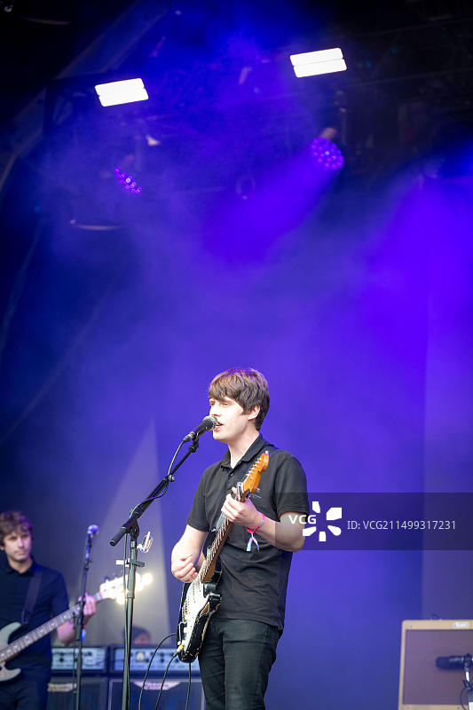 英国赫特福德郡，2021年斯丹顿音乐节上的杰克·巴格图片素材