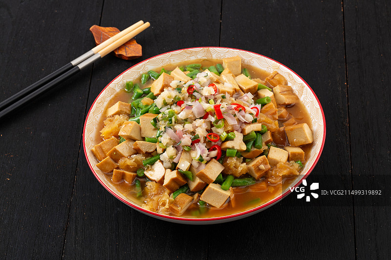 豆角炒香干,炒香干, 小炒香干,炒菜,家常菜,农家炒香干,五香豆干,炒豆干图片素材