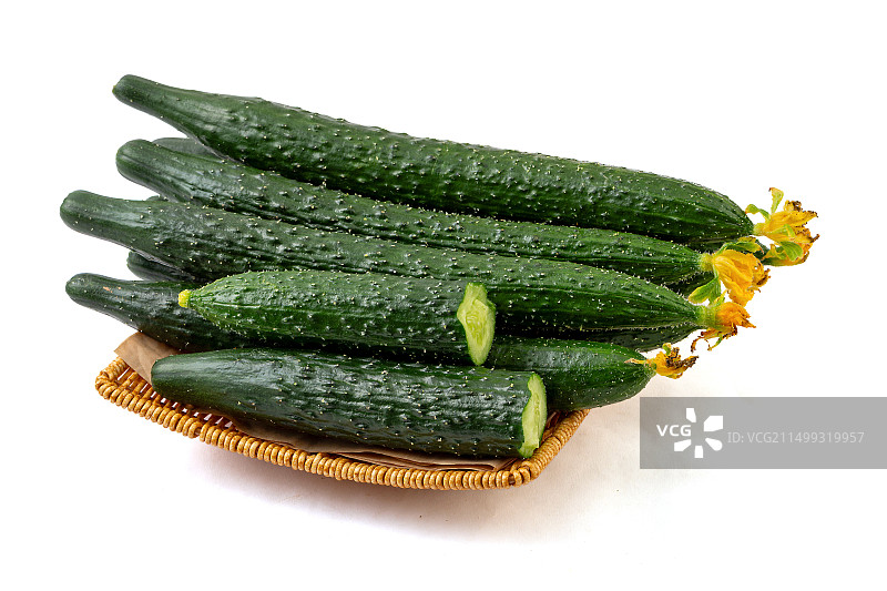新鲜,采摘,黄瓜,青瓜,蔬菜,青黄瓜,,带花黄瓜,嫩黄瓜图片素材