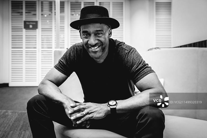 2018年7月17日，法国胡安莱潘爵士音乐节：美国贝斯手马库斯·米勒图片素材