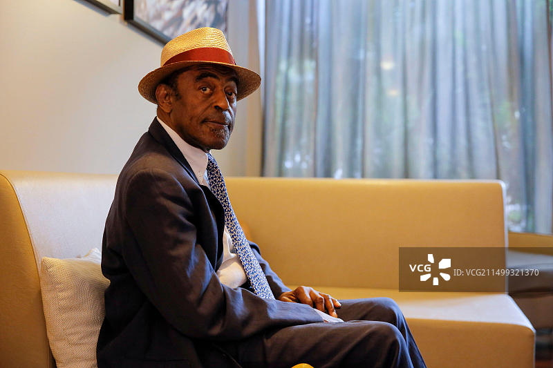 2017年7月20日，法国昂蒂布胡安莱班爵士音乐节：美国萨克斯管演奏家阿奇·谢普图片素材