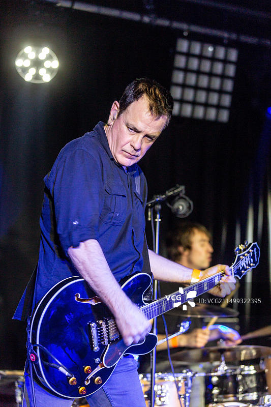 大卫·格吉，The Wedding Present乐队主唱 - 2016年12月9日在洛estoft水族馆现场音乐会图片素材