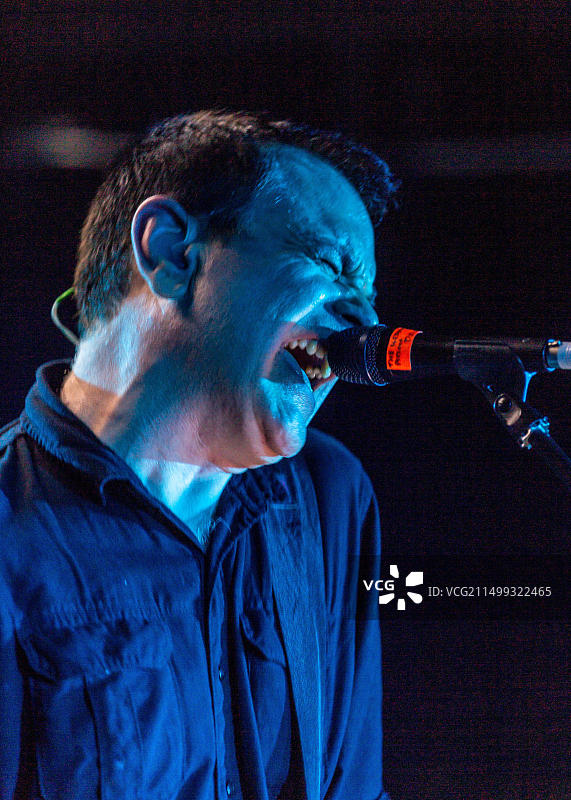 大卫·格吉，The Wedding Present乐队主唱 - 2016年12月9日在洛estoft水族馆现场音乐会图片素材
