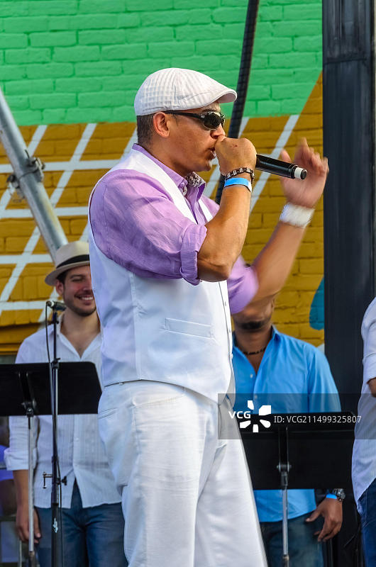 2013年2月14日，加拿大多伦多：圣克莱尔节上的莎莎舞表演图片素材