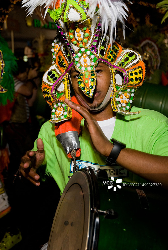 Junkanoo节，节礼日游行，拿骚，巴哈马图片素材